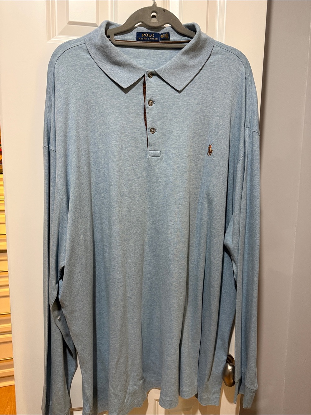 Polo by Ralph Lauren Light Blue Long-Sleeve Polo Shirt